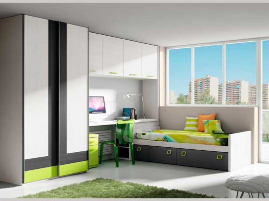 Fotografía de Muebles dormitorios Juveniles puentes  LAB* 43