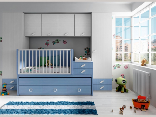 Fotografía de Muebles de dormitorios Infantiles LAB* 50. Cuna transformable.