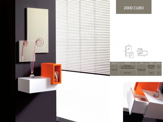 Fotografía de Muebles auxiliares Espejo, Cajon y hueco 2000 CUBO