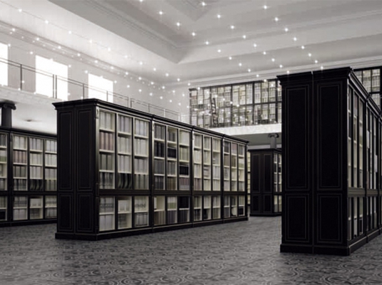 Fotografía de Muebles cl&aacute;sicos de salones y comedores CLASSIC. Biblioteca ESCORIAL 2