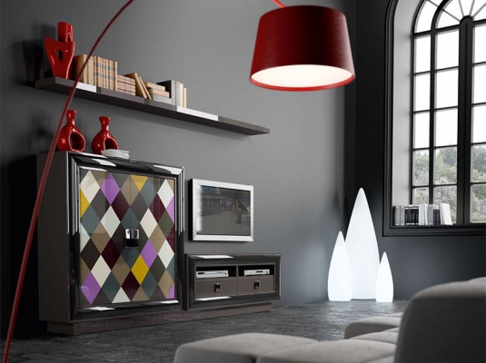 Fotografía de Muebles de salones QUANTUM. Composici&oacute;n G106 Arlequ&iacute;n