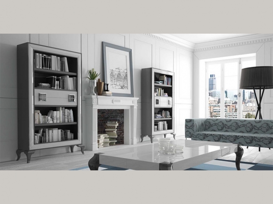Fotografía de Muebles de salones QUANTUM. Librer&iacute;a GP007 - Mesa de centro &Aacute;gora