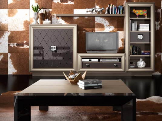 Fotografía de Muebles de salones QUANTUM. Composici&oacute;n G130 Capiton&eacute;