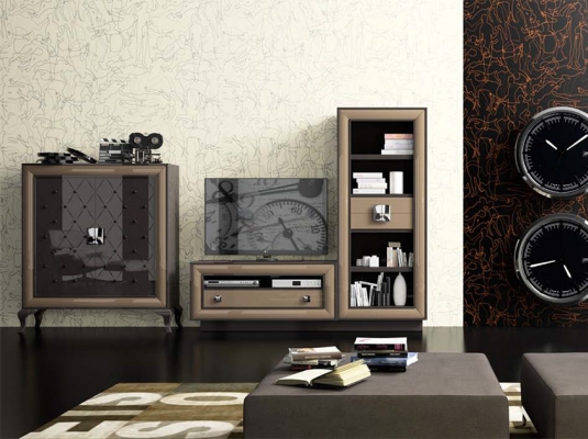 Fotografía de Muebles de salones QUANTUM. Composici&oacute;n G131 Capiton&eacute;
