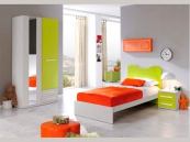 Dormitorio juvenil con cama, ambiente 18