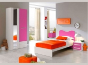 Dormitorio juvenil con cama, ambiente 18 a