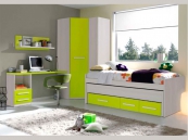 Dormitorio juvenil compacto, ambiente 003